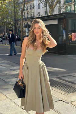 Y2K Summer Party Club Dress - Elegant Sleeveless Backless A-Line Pleated Chic Outfit