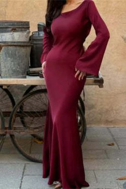 Y2K Summer Satin Maxi Dress - Elegant Long Flare Sleeve, Lace-Up, Retro 90S Party Prom Gown