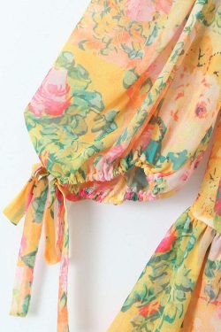 Y2K Summer Sunny Mini Dress - 90S Grunge, Retro, Pastel Goth, Y2K Party & Club Outfits