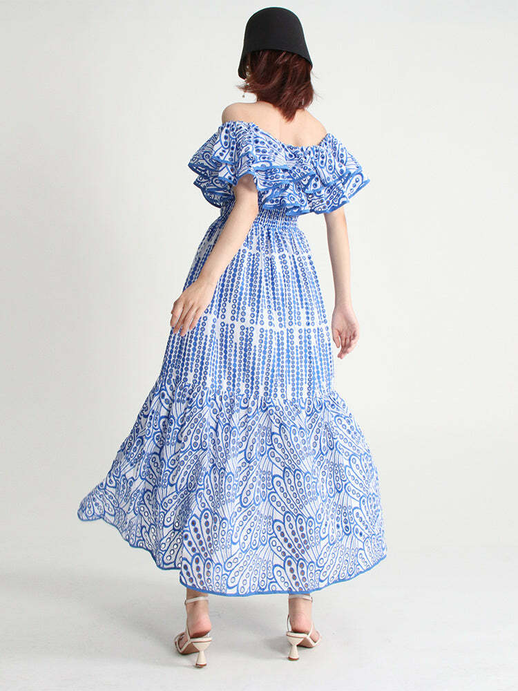 Y2K Summer Uma Midi Dress - 90S Grunge, Retro Style, Pastel Goth, Y2K Party & Club Outfits