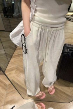Y2K Summer Wide-Leg Pants - 90S Grunge Retro Fashion Loose Casual Trousers For Women