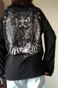 Y2K Summer Wing Shirt - Retro 90S Grunge, Pastel Goth, Y2K Club & Party Outfits For Women