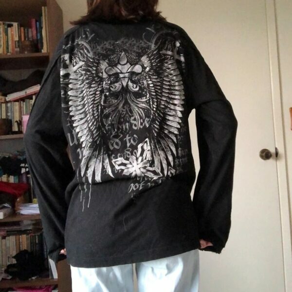 Y2K Summer Wing Shirt - Retro 90S Grunge, Pastel Goth, Y2K Club & Party Outfits For Women Y2K Summer Wing Shirt - Retro 90S Grunge, Pastel Goth, Y2K Club & Party Outfits For Women