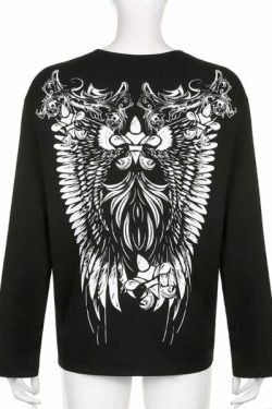 Y2K Summer Wing Shirt - Retro 90S Grunge, Pastel Goth, Y2K Club & Party Outfits For Women