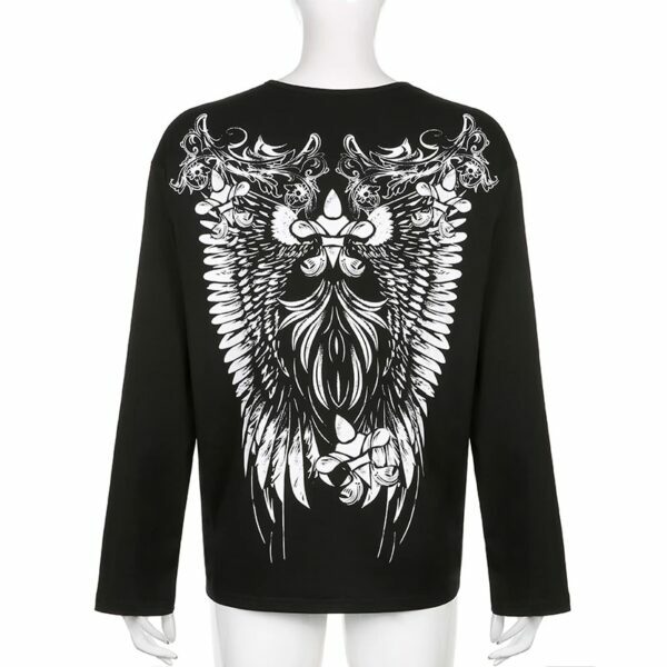 Y2K Summer Wing Shirt - Retro 90S Grunge, Pastel Goth, Y2K Club & Party Outfits For Women Y2K Summer Wing Shirt - Retro 90S Grunge, Pastel Goth, Y2K Club & Party Outfits For Women