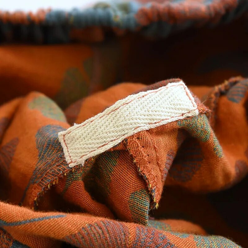 Y2K Summer Women'S Pajamas - 100% Cotton Crepe Pants, Comfortable Loose Fit, Retro 90S Style