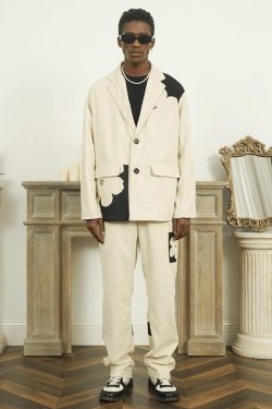 Y2K Two Tone Blazer - Retro 90S Fashion, Grunge, Pastel Goth, Y2K Party & Club Outfits