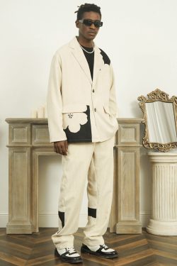 Y2K Two Tone Blazer - Retro 90S Fashion, Grunge, Pastel Goth, Y2K Party & Club Outfits