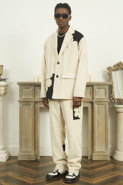 Y2K Two Tone Blazer - Retro 90S Fashion, Grunge, Pastel Goth, Y2K Party & Club Outfits