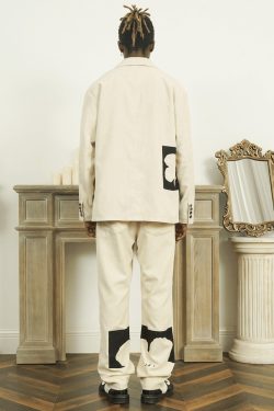 Y2K Two Tone Blazer - Retro 90S Fashion, Grunge, Pastel Goth, Y2K Party & Club Outfits