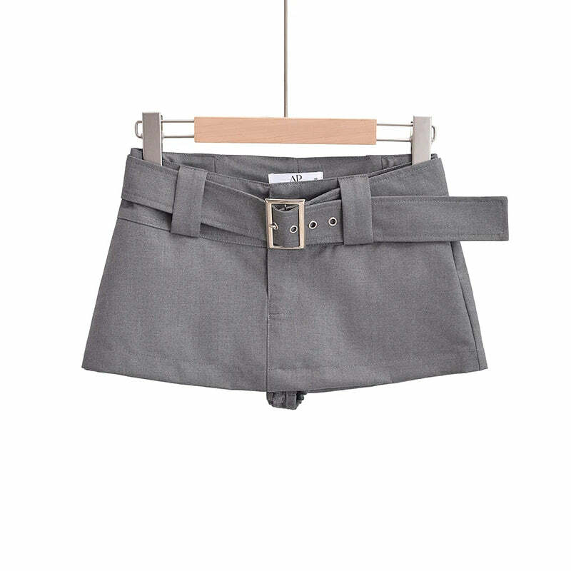 Y2K Vintage Black Cargo Mini Skirt With Belt - Korean Fashion Summer Retro 90S Grunge Outfit Y2K Vintage Black Cargo Mini Skirt With Belt - Korean Fashion Summer Retro 90S Grunge Outfit