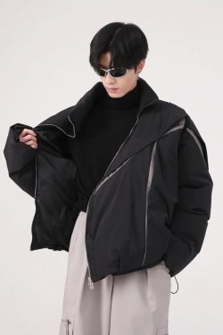 Y2K Vintage Puffer Jacket - 90S Grunge, Retro Style, Y2K Club & Party Outfits