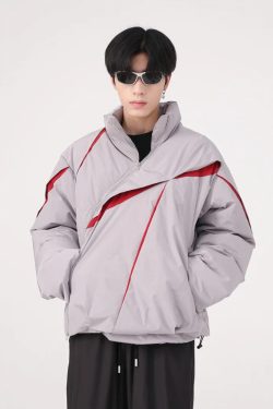 Y2K Vintage Puffer Jacket - 90S Grunge, Retro Style, Y2K Club & Party Outfits