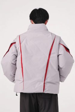 Y2K Vintage Puffer Jacket - 90S Grunge, Retro Style, Y2K Club & Party Outfits