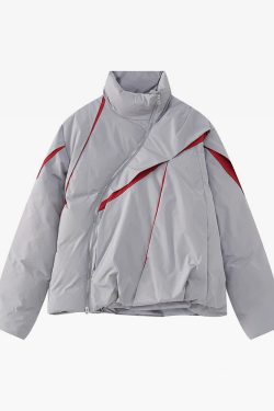 Y2K Vintage Puffer Jacket - 90S Grunge, Retro Style, Y2K Club & Party Outfits