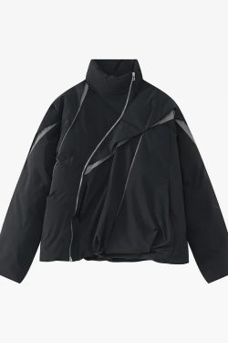 Y2K Vintage Puffer Jacket - 90S Grunge, Retro Style, Y2K Club & Party Outfits