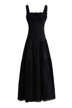 Y2K White Bowknot Tank Dress - Elegant Sleeveless Maxi Sundress, Retro 90S Summer Beach Chic