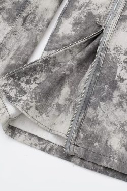 Y2K White Camo Cargo Pants - 90S Grunge, Retro Style, Y2K Summer & Party Outfits