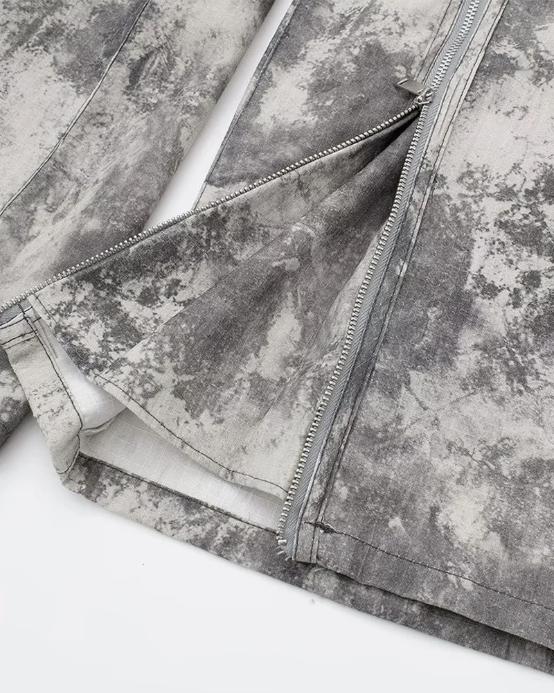 Y2K White Camo Cargo Pants - 90S Grunge, Retro Style, Y2K Summer & Party Outfits