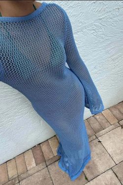 Yasmin Knitted Maxi Dress - Y2K Summer, 90S Grunge, Retro Style, Y2K Party & Club Outfits