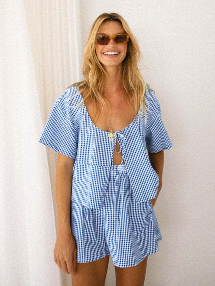 Zahra Two Piece Set - Y2K Summer Grunge Outfit, 90S Fashion, Retro Style, Y2K Club & Party