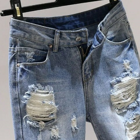 Zara Loose High Waist Hole Jeans - Y2K Summer Grunge 90S Fashion Retro Style Y2K Outfits Zara Loose High Waist Hole Jeans - Y2K Summer Grunge 90S Fashion Retro Style Y2K Outfits
