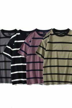 Zoey Striped Grunge Shirt - Y2K Summer Outfit, 90S Fashion, Retro Style, Y2K Club & Party Outfits