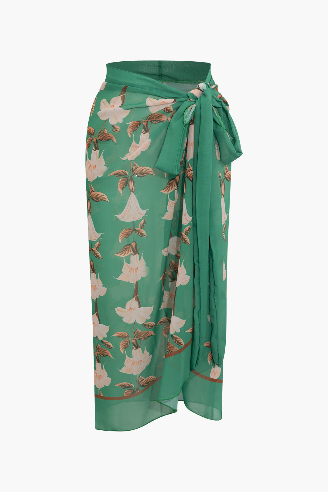 3D Flower Halter Cut Out Swimsuit & Floral Print Split Knot Skirt Set for Y2K Aesthetic 3D Flower Halter Cut Out Swimsuit & Floral Print Split Knot Skirt Set for Y2K Aesthetic