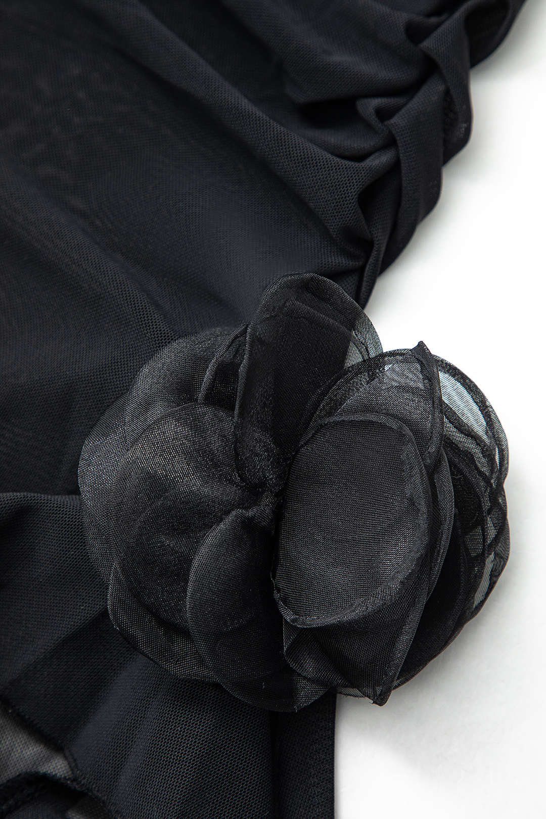 3D Flower Mesh Ruched Sleeveless Mini Dress with Asymmetrical Hem for Y2K Aesthetic 3D Flower Mesh Ruched Sleeveless Mini Dress with Asymmetrical Hem for Y2K Aesthetic