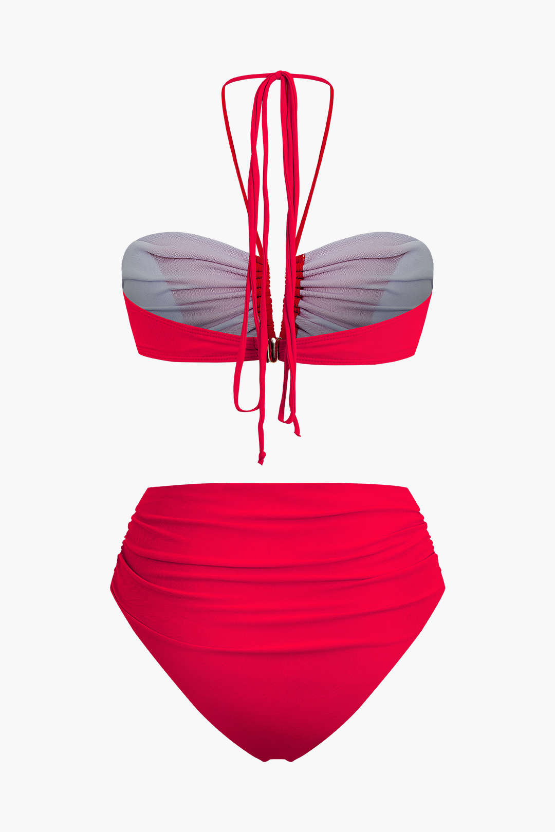 3D Flower Ruched Halter Y2K Aesthetic 2pc Bikini Swimsuit for Trendy Summer Vibes 3D Flower Ruched Halter Y2K Aesthetic 2pc Bikini Swimsuit for Trendy Summer Vibes