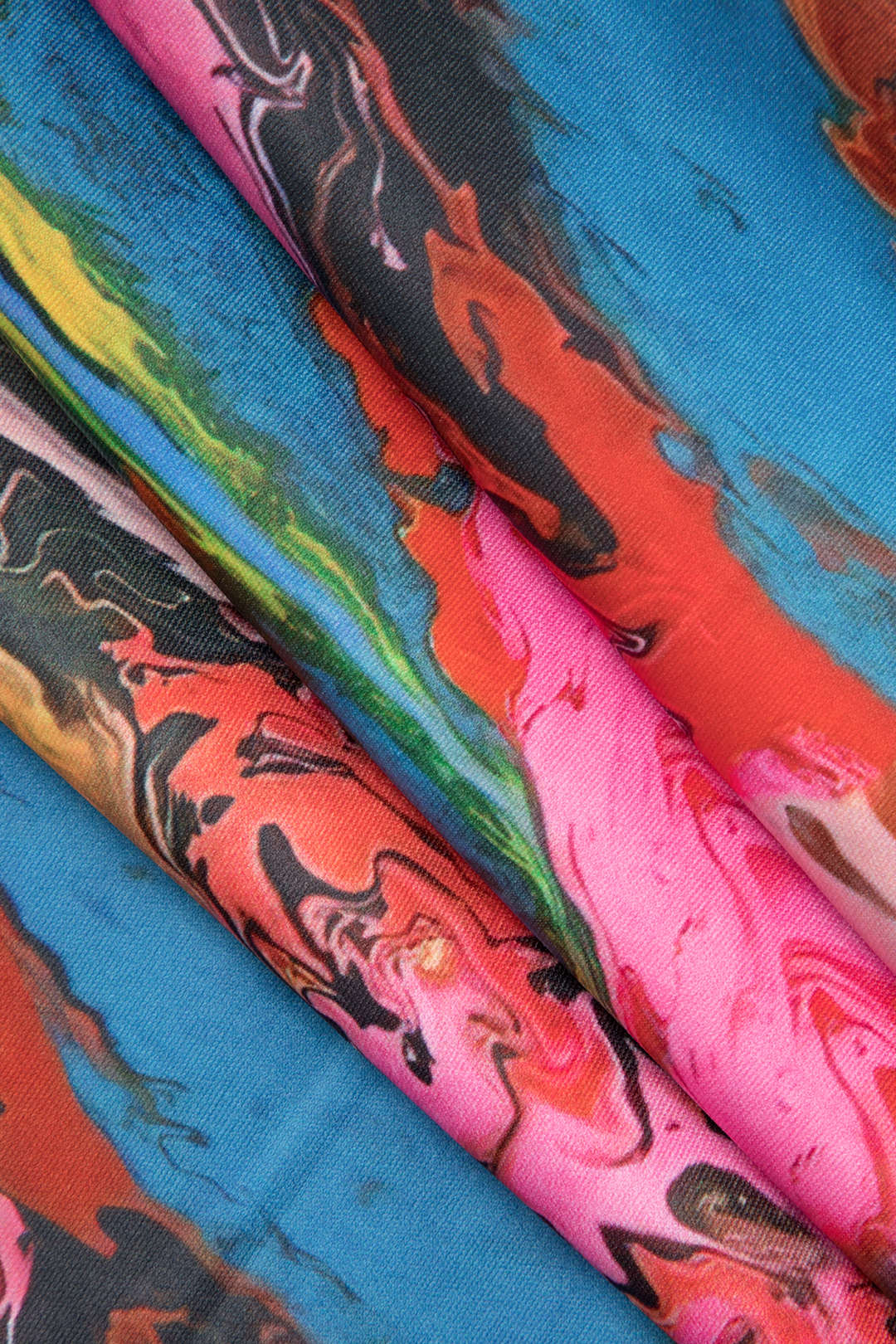 Abstract Print Back Slit Midi Dress - Y2K Aesthetic Chic for Effortless Style Abstract Print Back Slit Midi Dress - Y2K Aesthetic Chic for Effortless Style