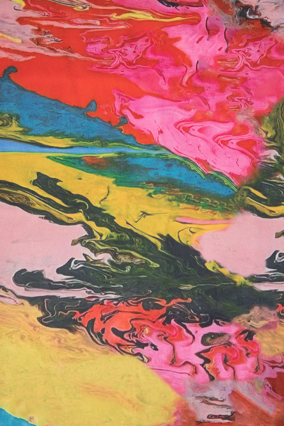 Abstract Print Back Slit Midi Dress - Y2K Aesthetic Chic for Effortless Style Abstract Print Back Slit Midi Dress - Y2K Aesthetic Chic for Effortless Style