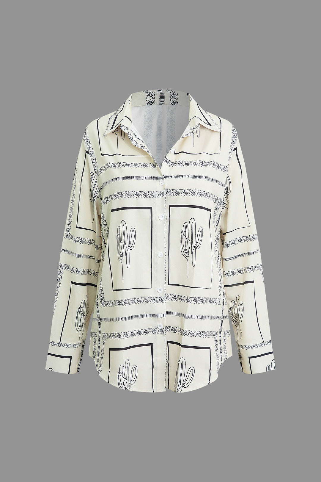 Abstract Print Blouse with High Waist Wide Leg Pants for Y2K Aesthetic Outfits Abstract Print Blouse with High Waist Wide Leg Pants for Y2K Aesthetic Outfits