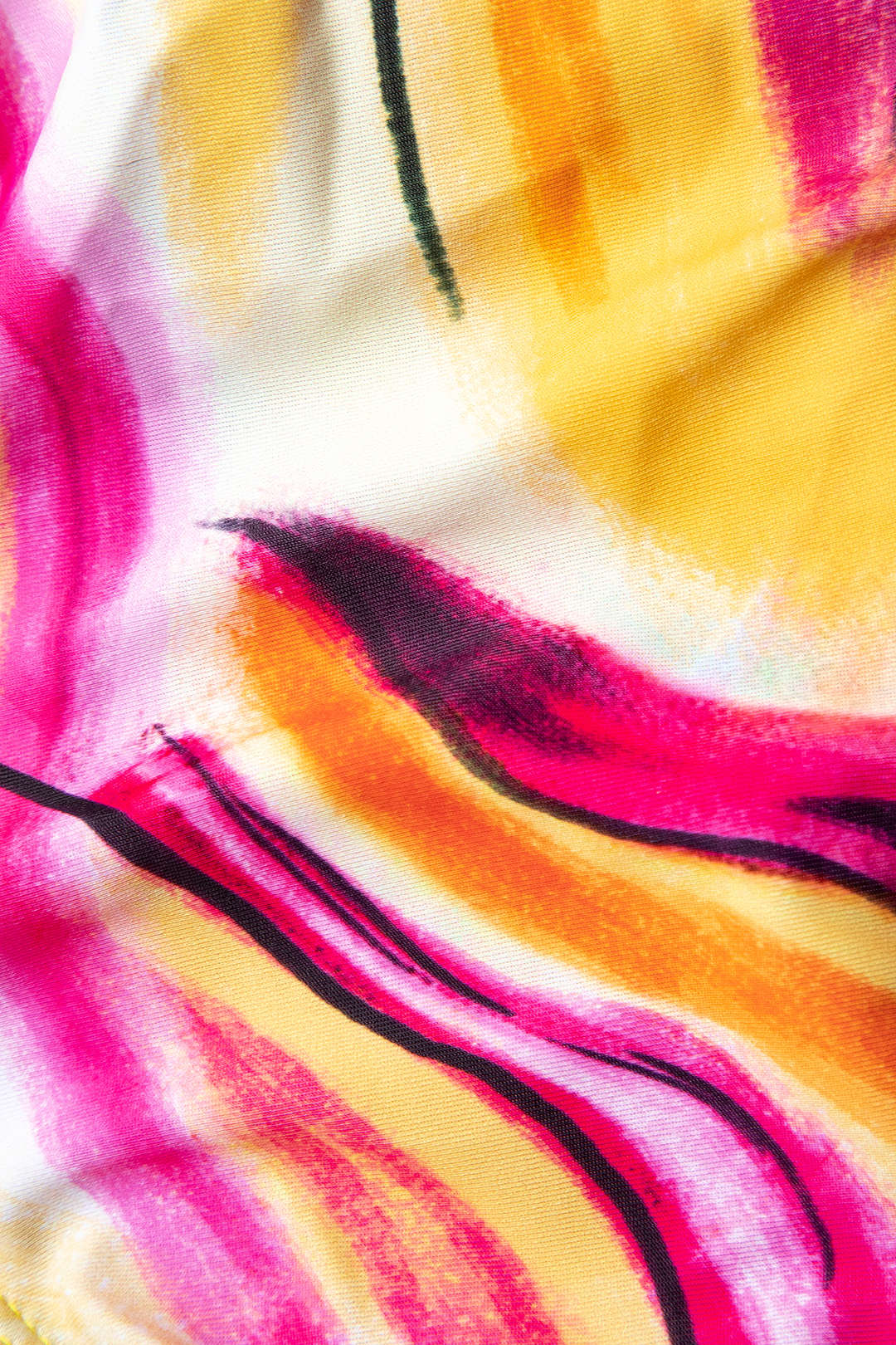 Abstract Print Halter One-Piece Swimsuit with Knot Mini Sarong Skirt Set for Y2K Aesthetic Abstract Print Halter One-Piece Swimsuit with Knot Mini Sarong Skirt Set for Y2K Aesthetic