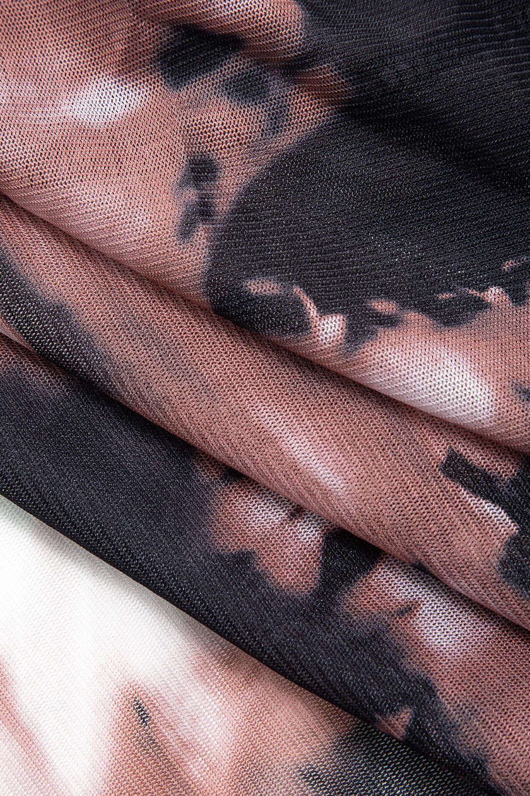 Abstract Print Mesh Long Sleeve Slit Dress with Lining for Y2K Aesthetic Fashion Lovers Abstract Print Mesh Long Sleeve Slit Dress with Lining for Y2K Aesthetic Fashion Lovers