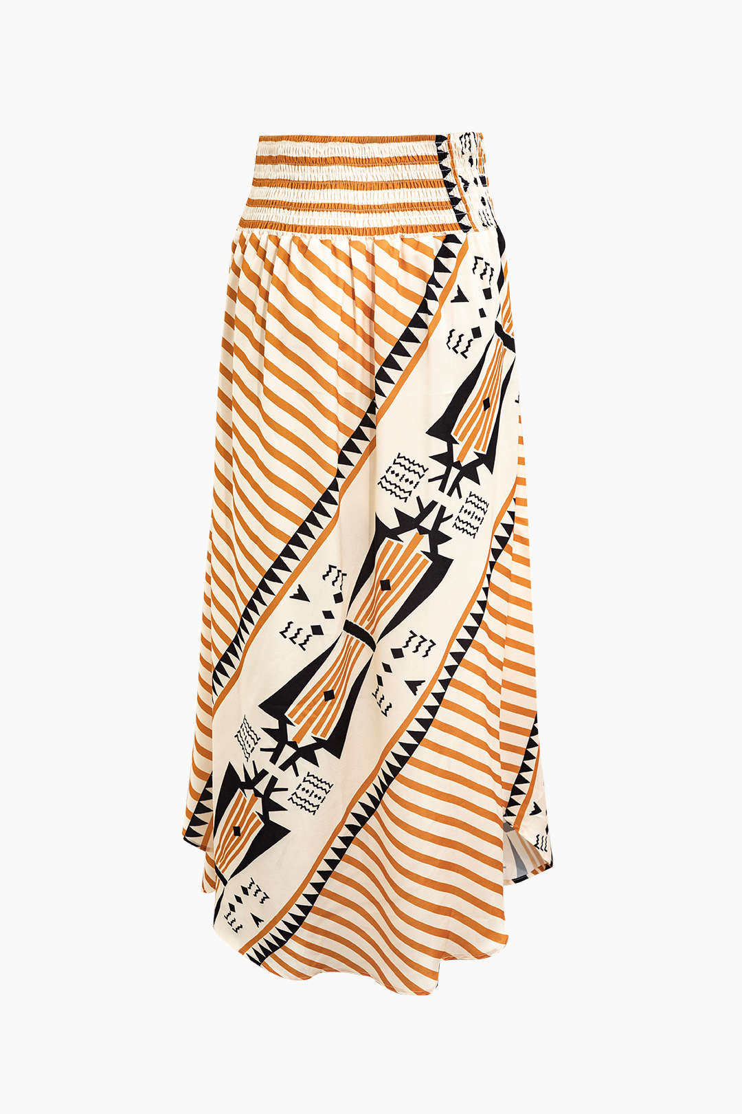 Abstract Print Pleated Maxi Skirt - Y2K Aesthetic Fashion for Trendy Outfits Abstract Print Pleated Maxi Skirt - Y2K Aesthetic Fashion for Trendy Outfits