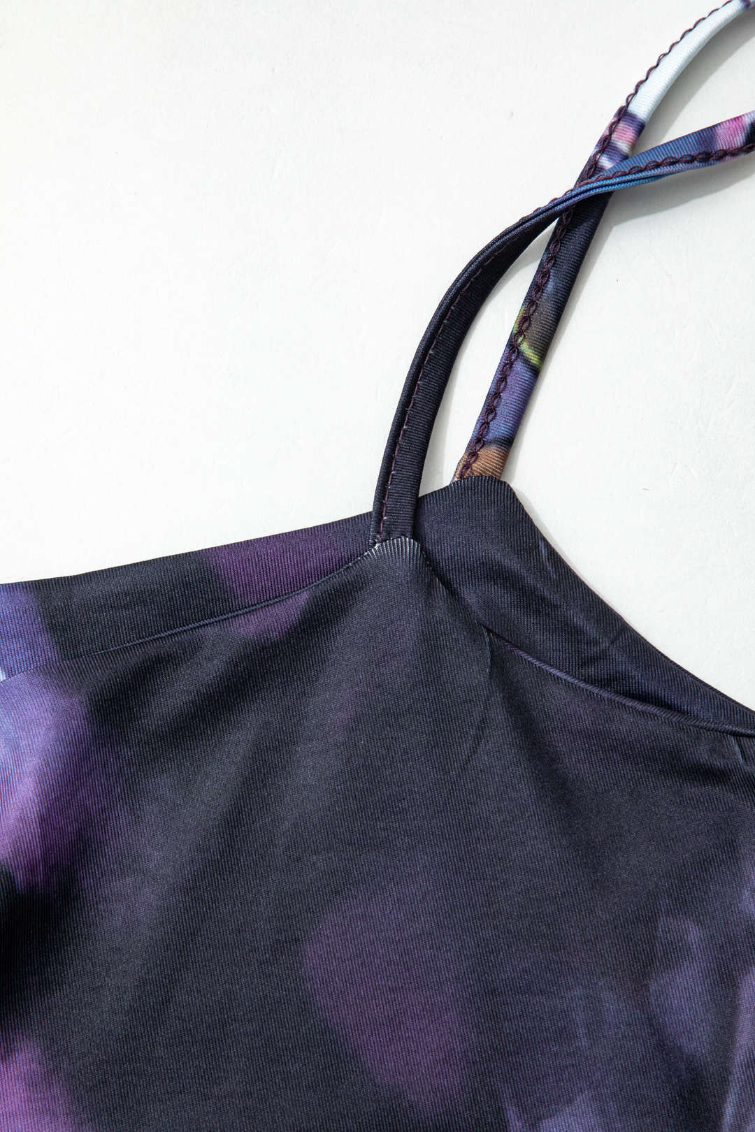 Abstract Print Sleeveless Square Neck Maxi Dress - Y2K Aesthetic Summer Fashion Essential Abstract Print Sleeveless Square Neck Maxi Dress - Y2K Aesthetic Summer Fashion Essential