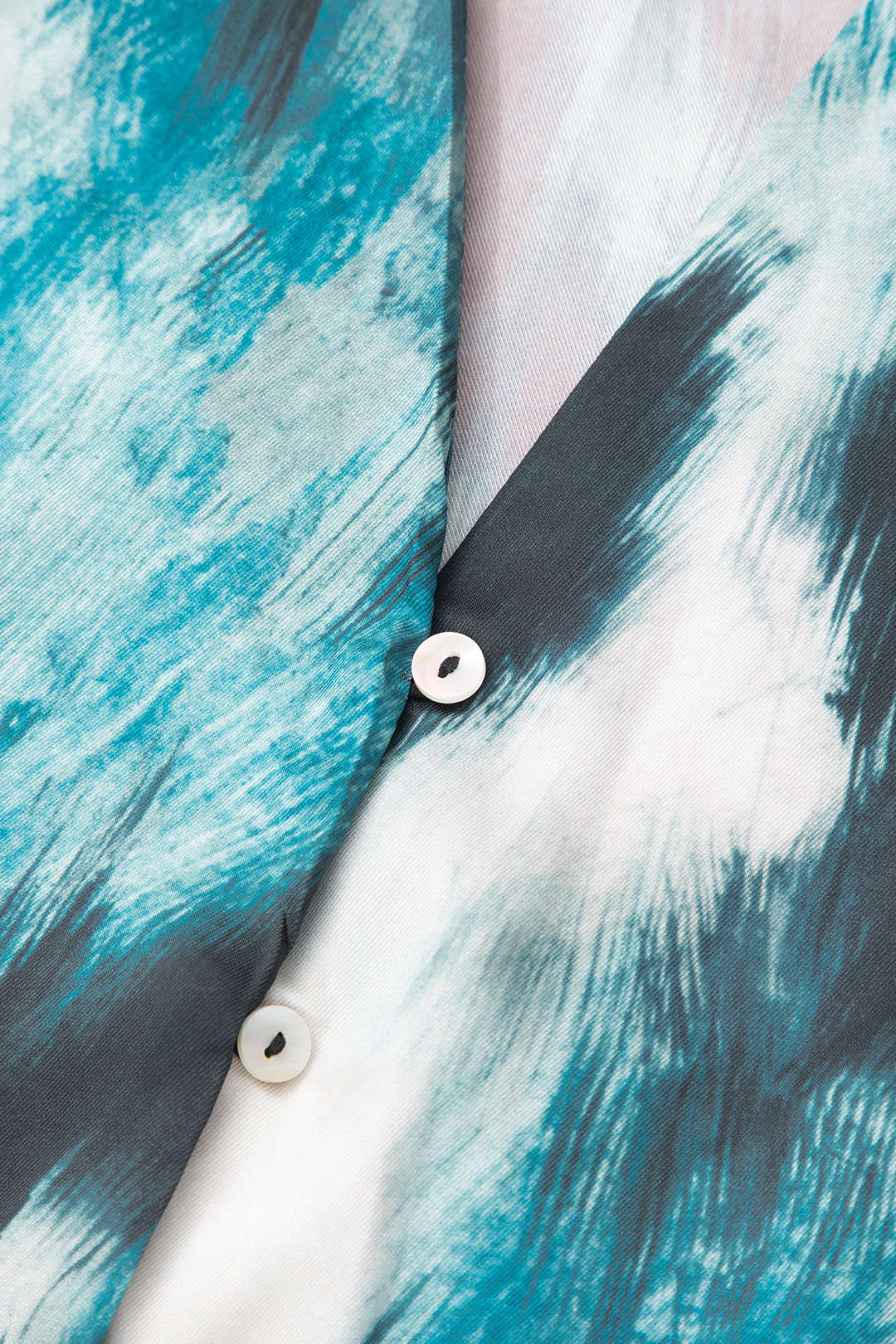 Abstract Print V-neck Button Up Shirt - Y2K Aesthetic Top for Trendy Outfits Abstract Print V-neck Button Up Shirt - Y2K Aesthetic Top for Trendy Outfits