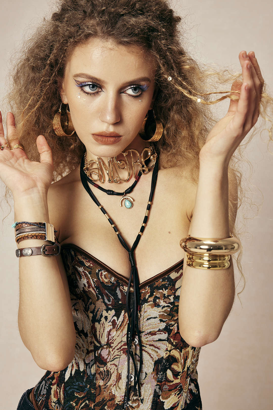 Abstract Print Y2K Aesthetic Braided Tie Corset Top for Trendy Outfits Abstract Print Y2K Aesthetic Braided Tie Corset Top for Trendy Outfits