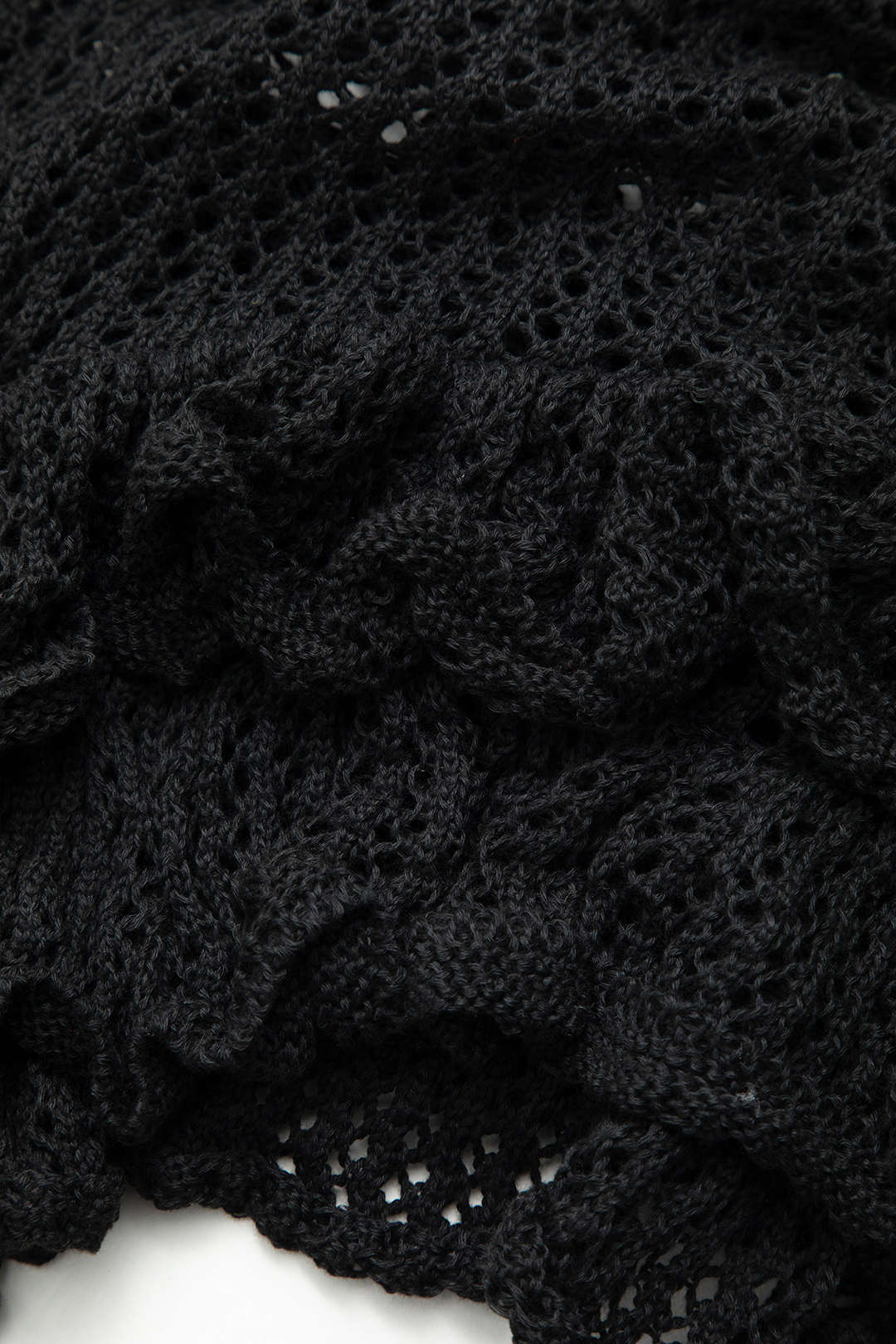 Adjustable Strap Open Knit Cami Top & Ruffle Hem Midi Skirt Set for Y2K Aesthetic Outfits Adjustable Strap Open Knit Cami Top & Ruffle Hem Midi Skirt Set for Y2K Aesthetic Outfits