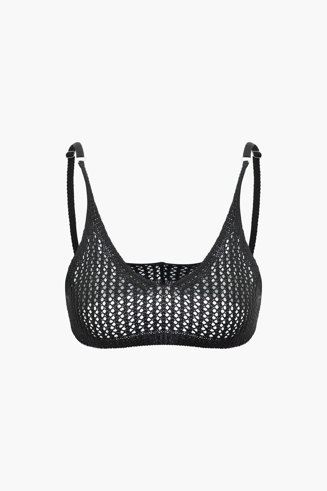 Adjustable Strap Open Knit Cami Top & Ruffle Hem Midi Skirt Set for Y2K Aesthetic Outfits Adjustable Strap Open Knit Cami Top & Ruffle Hem Midi Skirt Set for Y2K Aesthetic Outfits