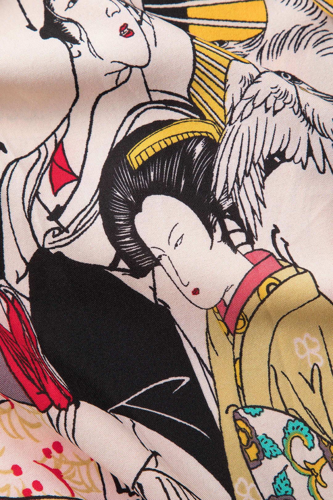 Allover Print Kimono Sleeve Cover Up - Y2K Aesthetic Lightweight Layering Piece Allover Print Kimono Sleeve Cover Up - Y2K Aesthetic Lightweight Layering Piece