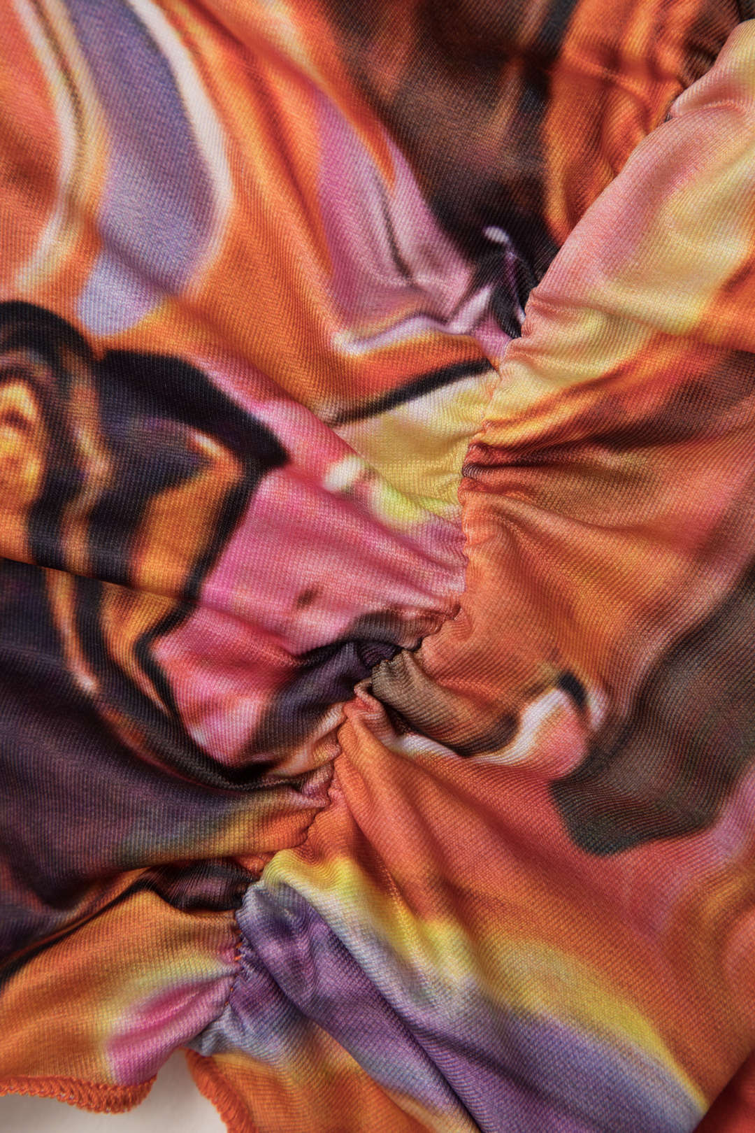 Asymmetric Abstract Print Long Sleeve Crop Top & Midi Skirt Set for Y2K Aesthetic Outfits Asymmetric Abstract Print Long Sleeve Crop Top & Midi Skirt Set for Y2K Aesthetic Outfits