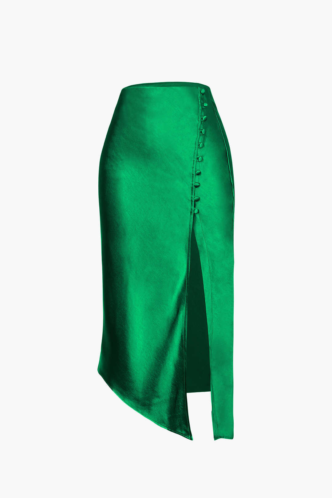 Asymmetric Hem Slit Button Decor Cargo Skirt - Y2K Fashion Meets Coquette Aesthetic Asymmetric Hem Slit Button Decor Cargo Skirt - Y2K Fashion Meets Coquette Aesthetic