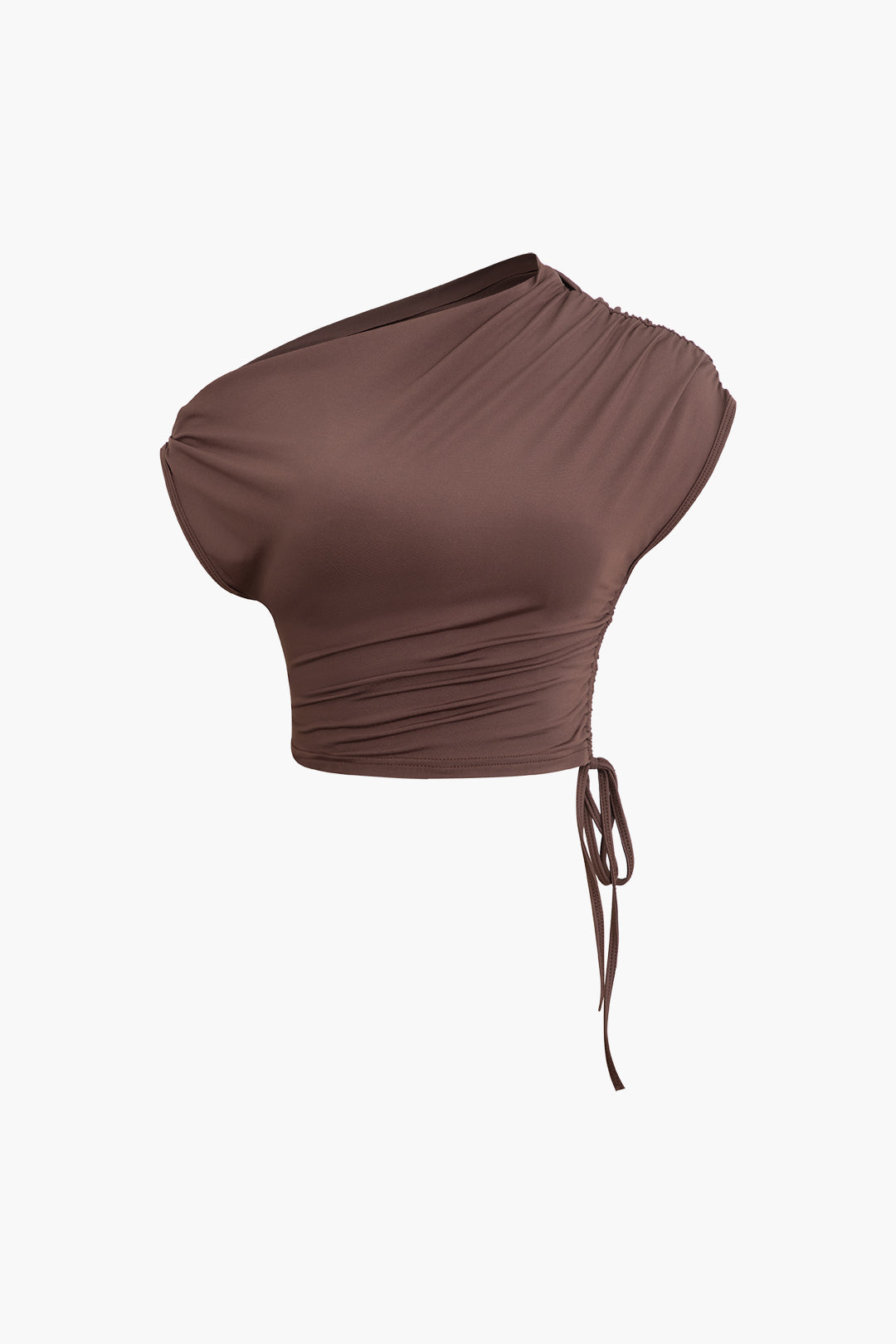 Asymmetrical Drawstring Crop Top and Maxi Skirt Set for Y2K Fashion Aesthetic Outfits Asymmetrical Drawstring Crop Top and Maxi Skirt Set for Y2K Fashion Aesthetic Outfits