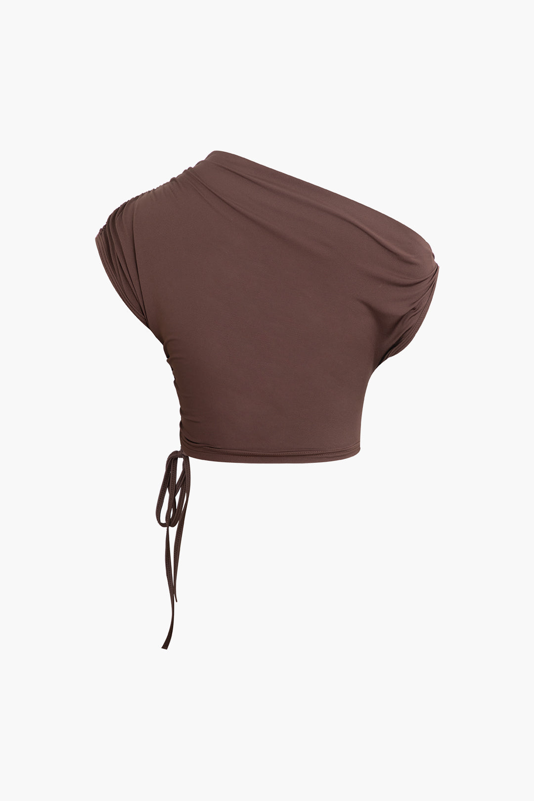 Asymmetrical Drawstring Crop Top and Maxi Skirt Set for Y2K Fashion Aesthetic Outfits Asymmetrical Drawstring Crop Top and Maxi Skirt Set for Y2K Fashion Aesthetic Outfits