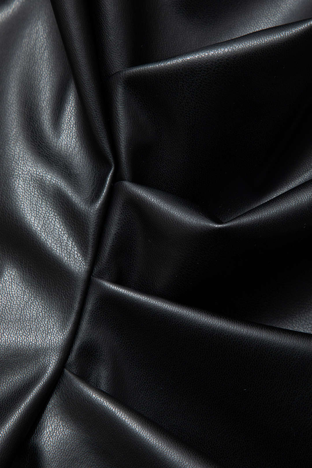 Asymmetrical Hem Faux Leather Ruched Sleeveless Top for Y2K Fashion Aesthetic Outfits Asymmetrical Hem Faux Leather Ruched Sleeveless Top for Y2K Fashion Aesthetic Outfits