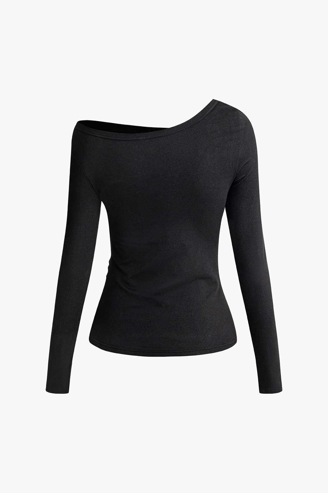 Asymmetrical Ruched Long Sleeve Top in Y2K Fashion for a Chic Coquette Aesthetic Asymmetrical Ruched Long Sleeve Top in Y2K Fashion for a Chic Coquette Aesthetic