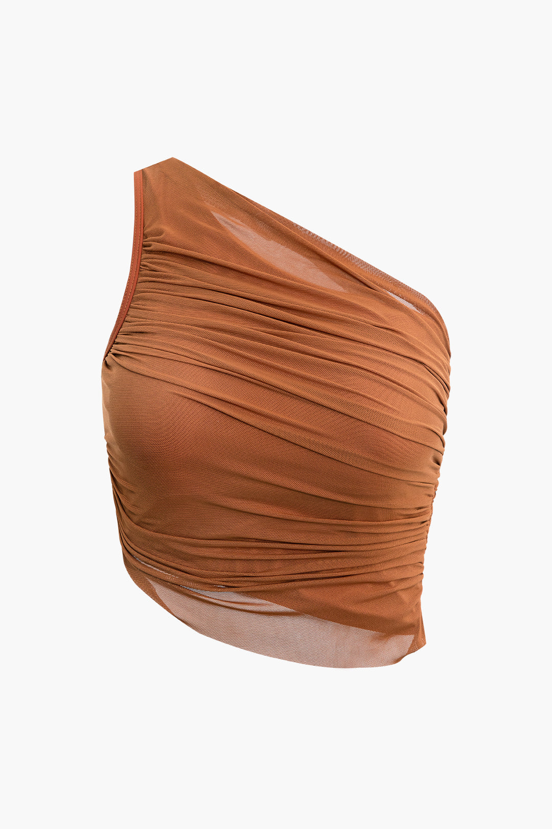 Asymmetrical Ruched Mesh Swimsuit in Y2K Style for Trendy Summer Aesthetic Outfits Asymmetrical Ruched Mesh Swimsuit in Y2K Style for Trendy Summer Aesthetic Outfits