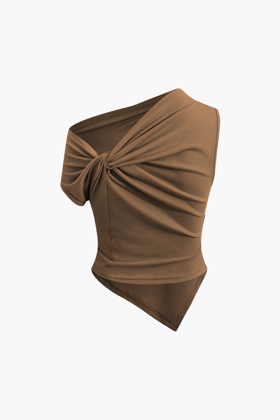 Asymmetrical Twist Top with High Waist Maxi Skirt Set for Y2K Fashion Lovers Asymmetrical Twist Top with High Waist Maxi Skirt Set for Y2K Fashion Lovers